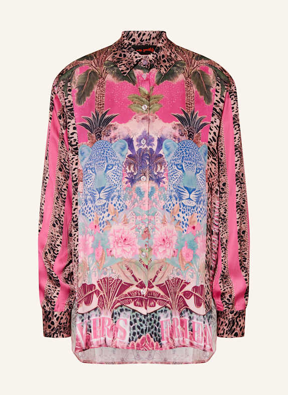 miss goodlife Satin shirt blouse PINK/ ROSE GOLD/ BLUE