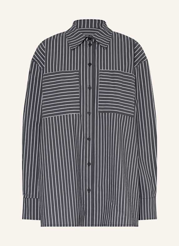 ELIAS RUMELIS Hemdbluse AZZALIA DUNKELGRAU/ WEISS