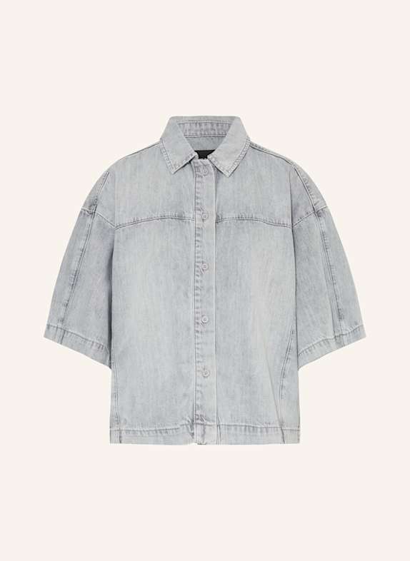 ELIAS RUMELIS Hemdbluse HILLI in Jeansoptik GRAU