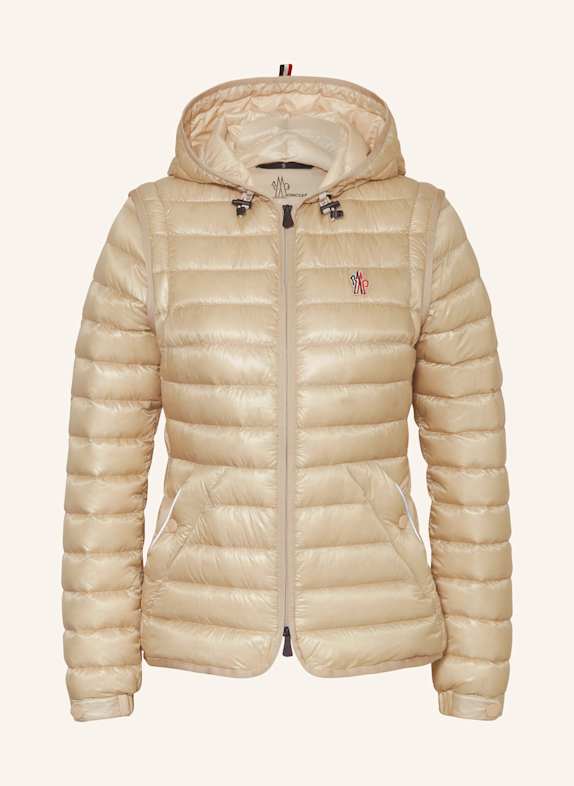 MONCLER GRENOBLE Daunenjacke KARURA mit abnehmbaren Ärmeln BEIGE