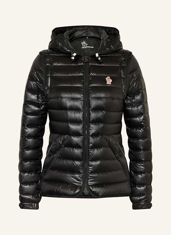 MONCLER GRENOBLE Daunenjacke KARURA mit abnehmbaren Ärmeln SCHWARZ