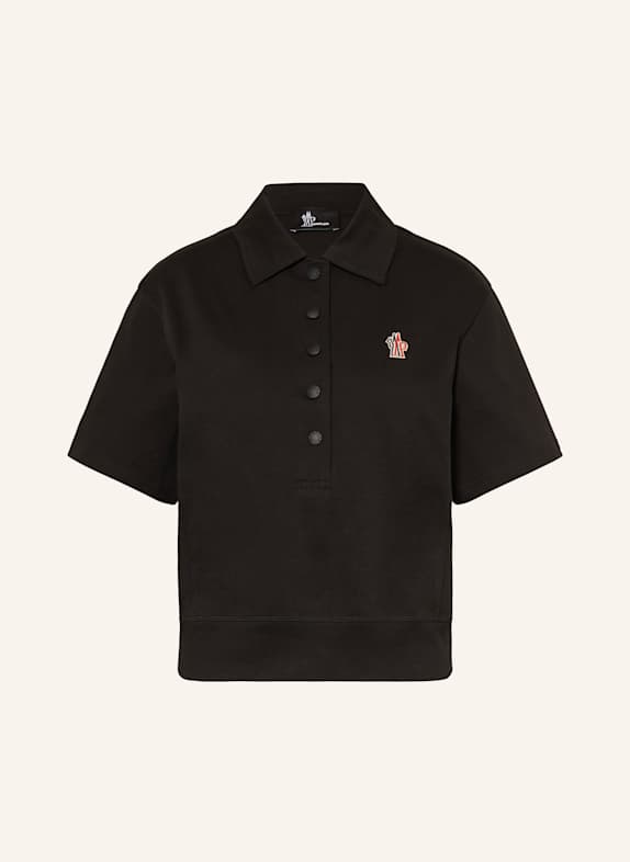 MONCLER GRENOBLE Jersey-Poloshirt SCHWARZ