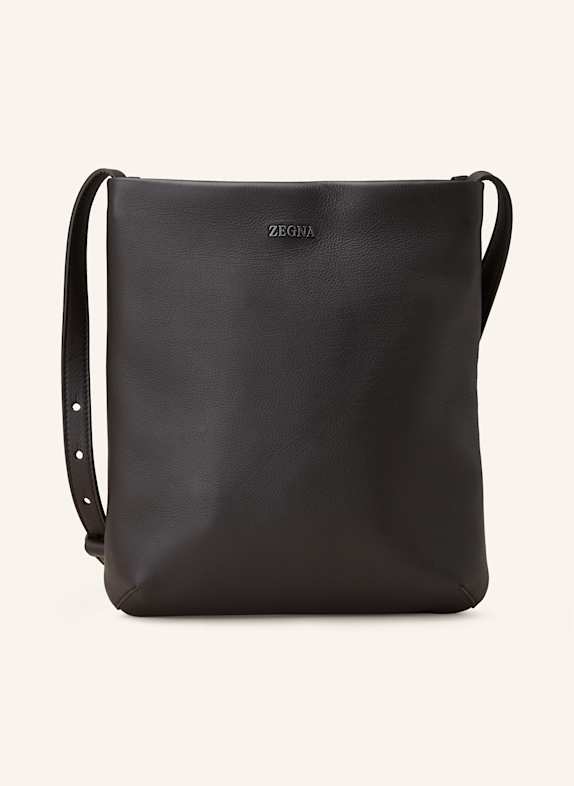 ZEGNA Umhängetasche SECONDSKIN DUNKELBRAUN