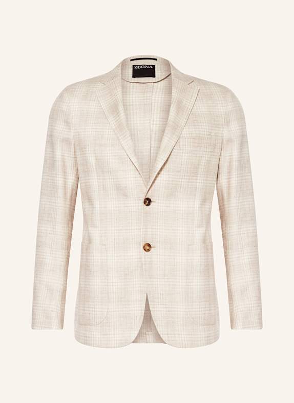 ZEGNA Sakko Extra Slim Fit mit Leinen BEIGE