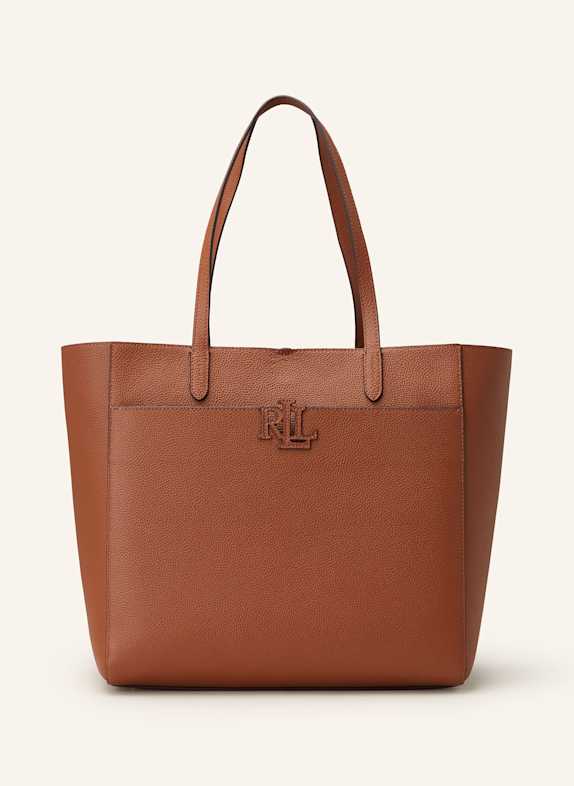 LAUREN RALPH LAUREN Shopper mit Pouch COGNAC