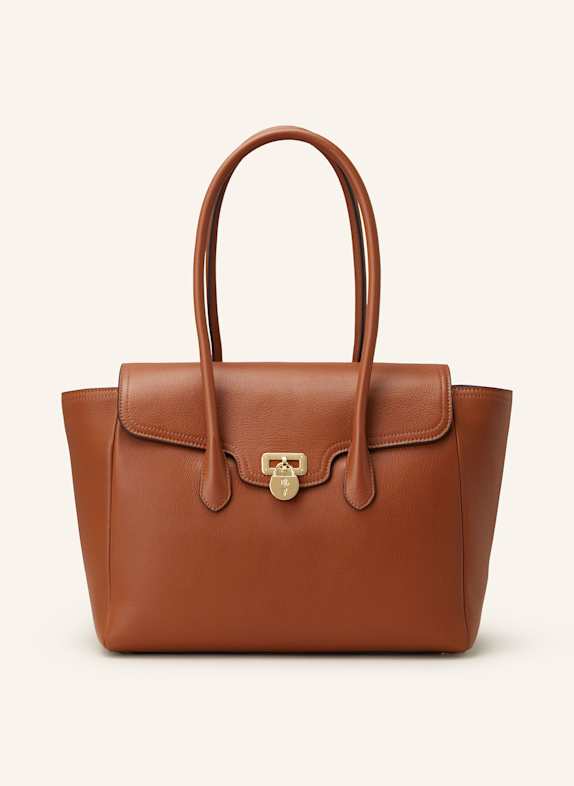 LAUREN RALPH LAUREN Shopper COGNAC