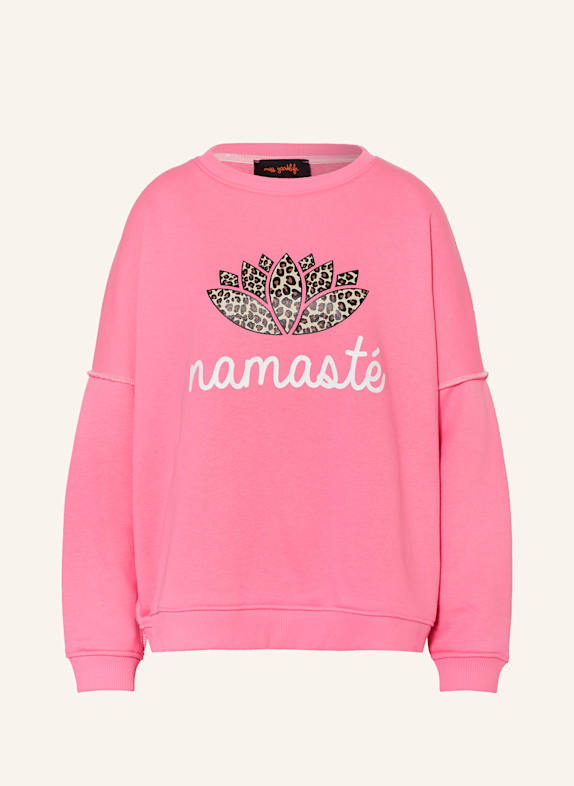 miss goodlife Sweatshirt PINK/ WHITE/ DARK BROWN