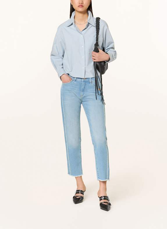 GANG Boyfriend jeans 94NADIA CROPPED 7389 light fringy stripe