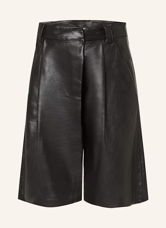 MARELLA Ledershorts SCHWARZ