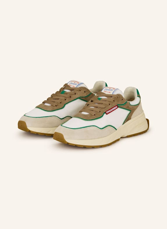 DSQUARED2 Sneaker SPRINTER BEIGE/ WEISS/ GRÜN