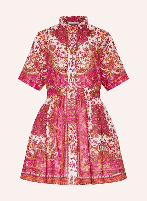 MRS & HUGS Dress PINK/ ORANGE/ ECRU
