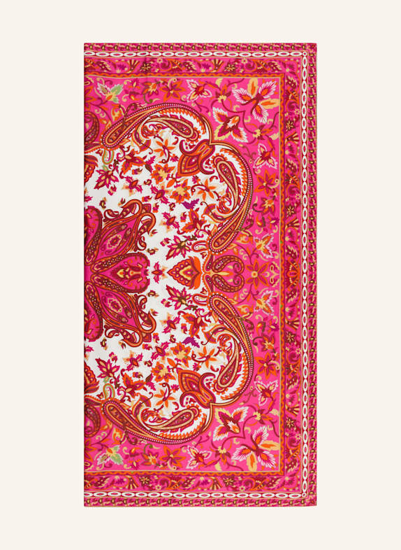 MRS & HUGS Seidentuch PINK/ ORANGE