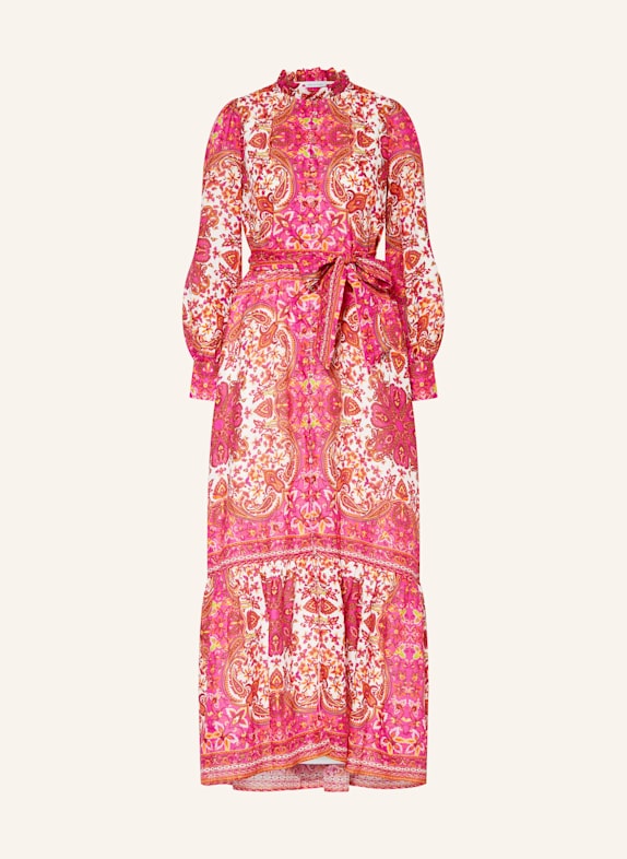 MRS & HUGS Dress with ruffles PINK/ WHITE/ ORANGE