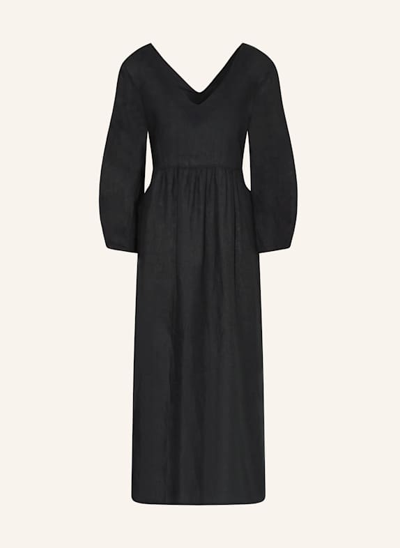 ROBERT FRIEDMAN Leinenkleid SELENAL SCHWARZ