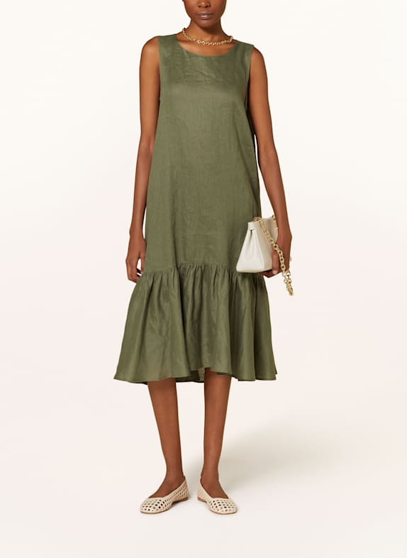 ROBERT FRIEDMAN Leinenkleid KHAKI