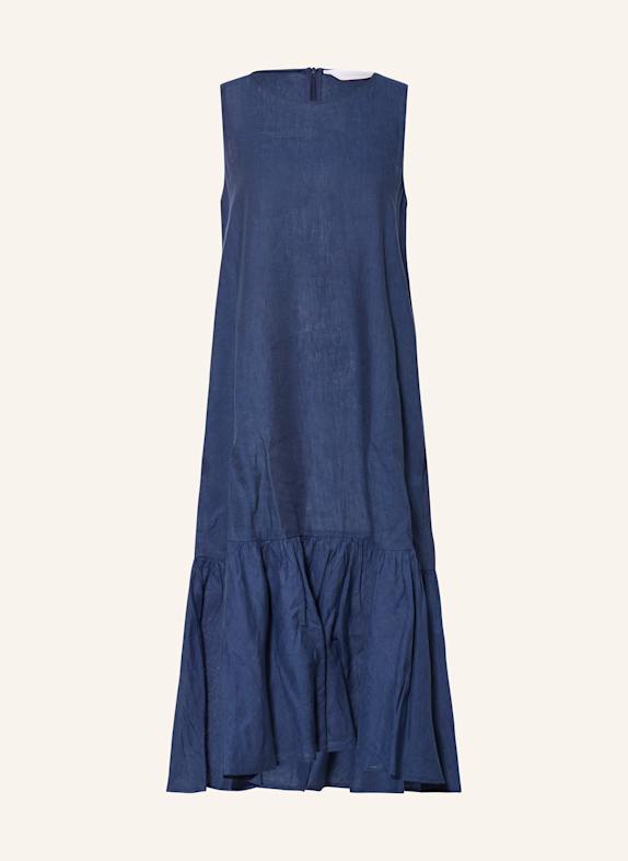 ROBERT FRIEDMAN Leinenkleid DUNKELBLAU