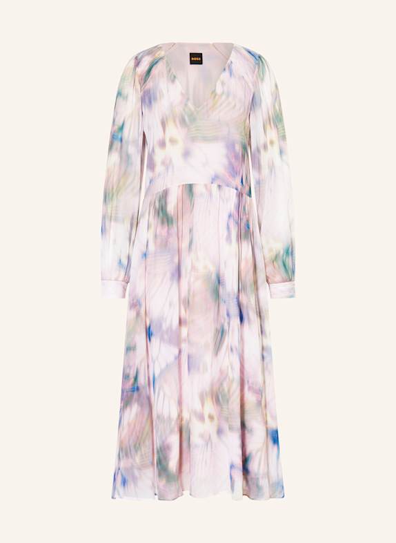 BOSS Kleid DITILLA ROSÉ/ BLAU/ GRÜN