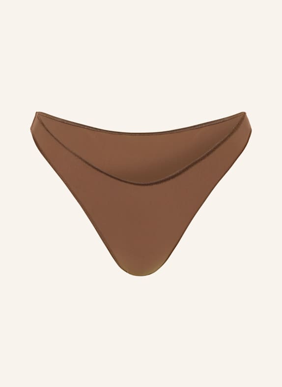 Basic bikinové kalhotky JETSET Bikinové kalhotky brazilky CÄCILIA HNĚDÁ