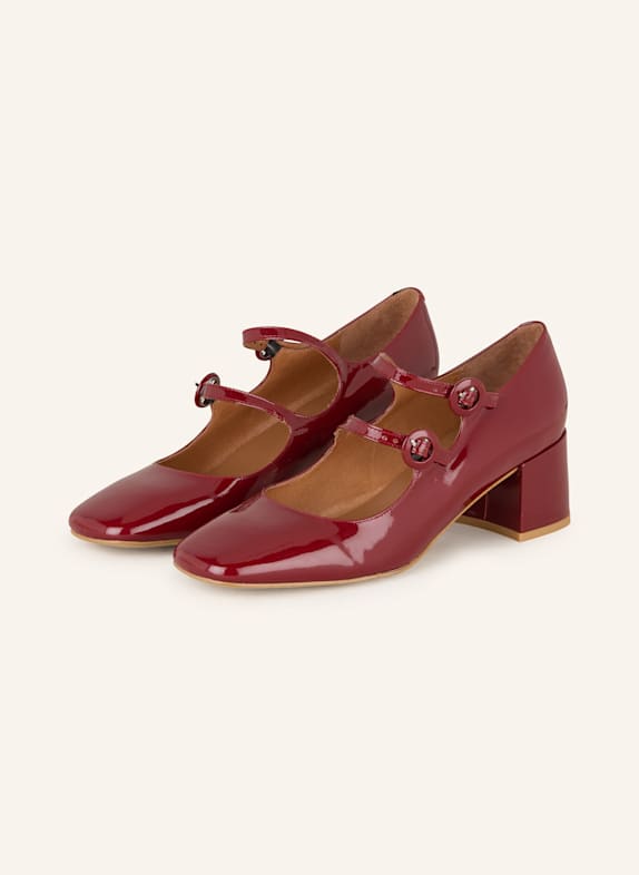 JONAK Mary Jane pumps DELOU DARK RED
