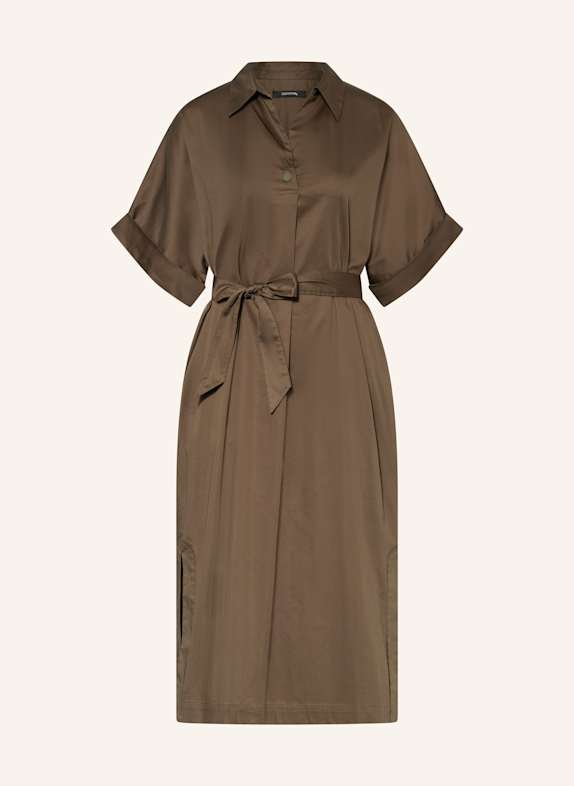 comma Hemdblusenkleid BRAUN