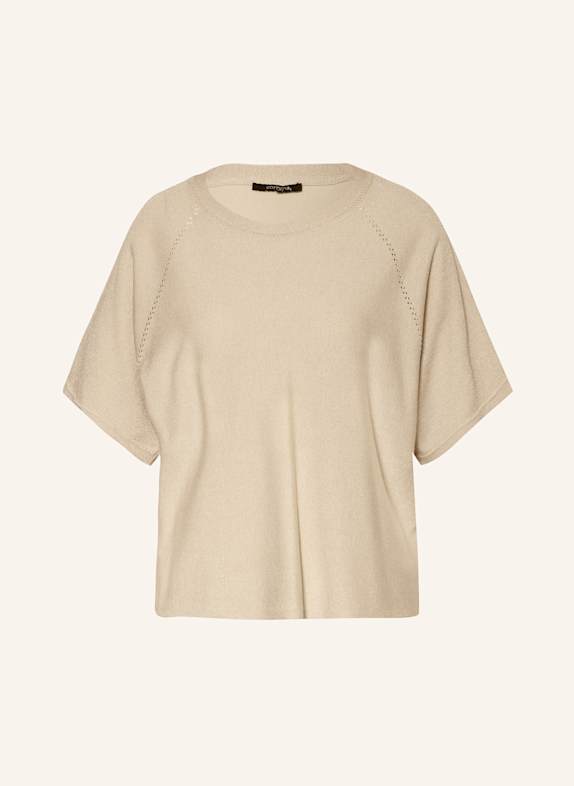 comma Strickshirt mit Glitzergarn GOLD