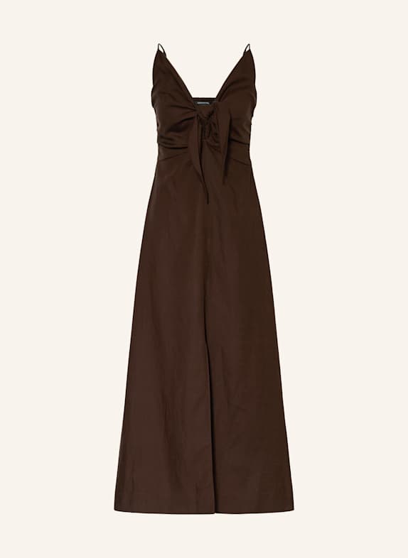 comma Kleid DUNKELBRAUN