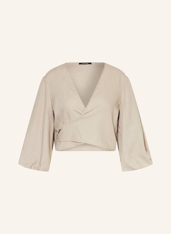 comma Bluse mit 3/4-Arm BEIGE