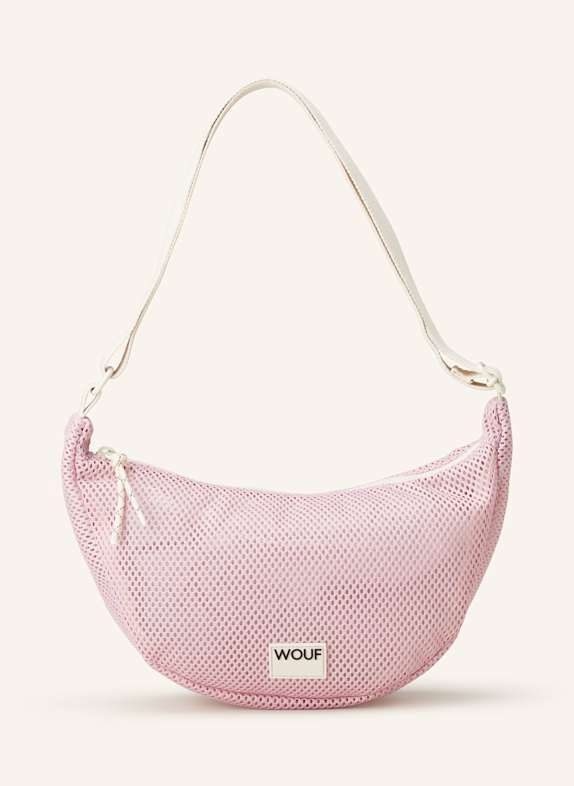 WOUF Schultertasche aus Mesh ROSA
