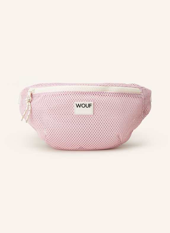 WOUF Gürteltasche aus Mesh ROSA/ ECRU