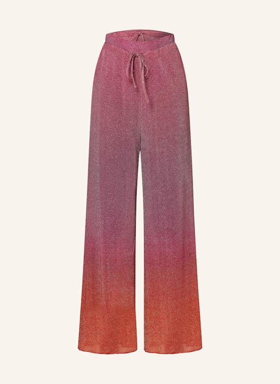 Oséree Marlenehose LUMIERE SHADE mit Glitzergarn FUCHSIA/ DUNKELORANGE/ PINK