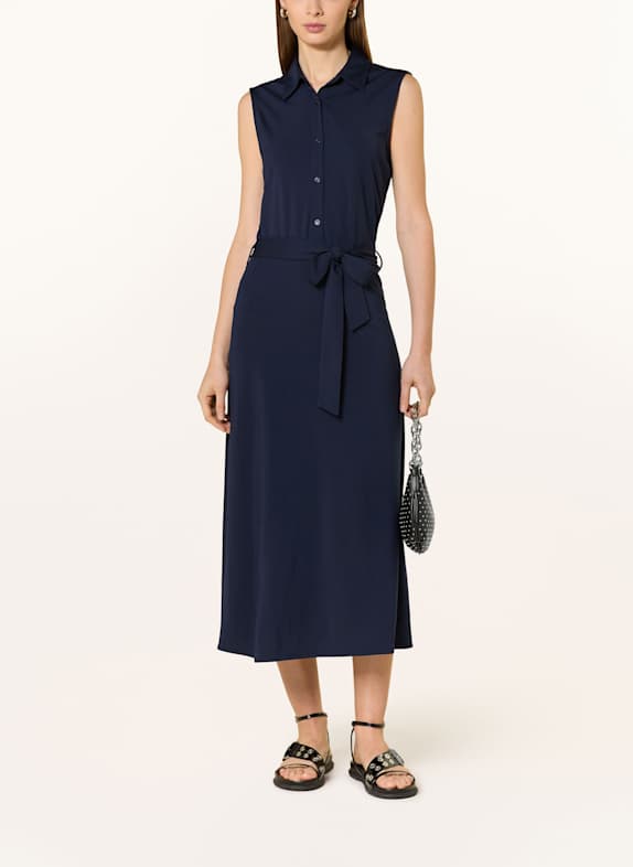 Herrlicher Jersey polo dress HANKA DARK BLUE