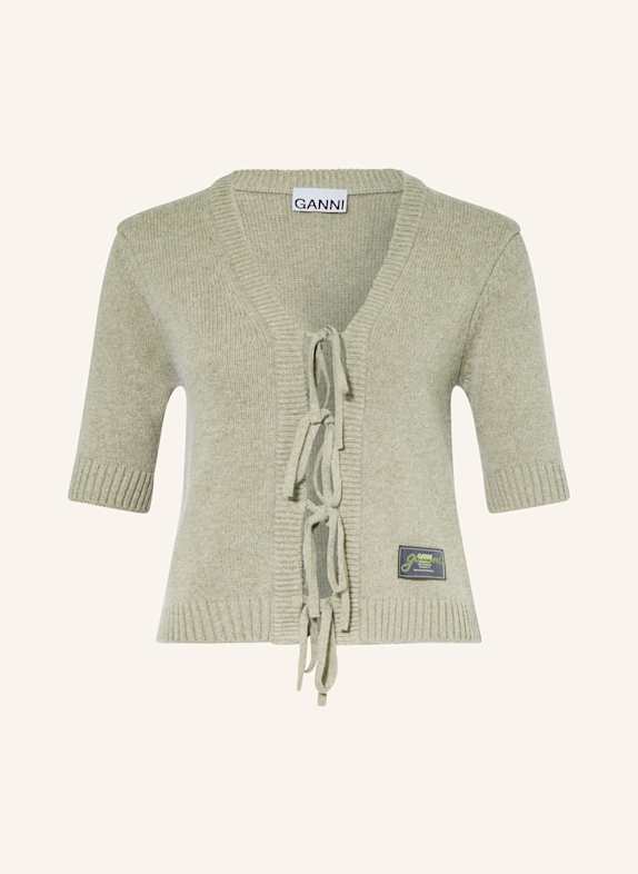 GANNI Strickjacke OLIV