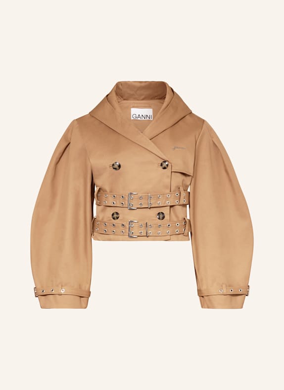 GANNI Jacket BROWN