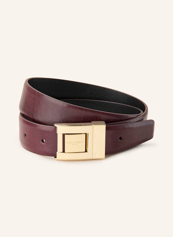 SAINT LAURENT Ledergürtel BRAUN