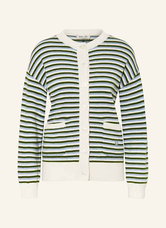 BAUM UND PFERDGARTEN Strickjacke CINDIE CREME/ HELLBLAU/ GRÜN