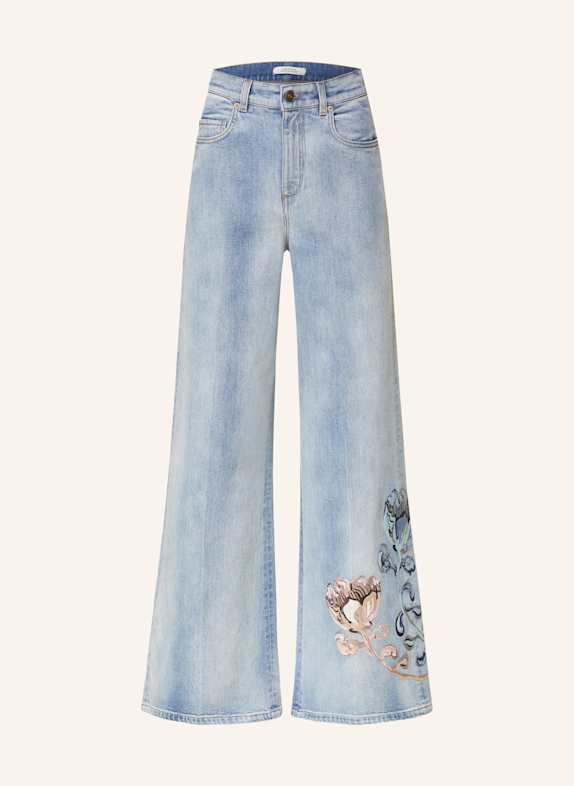 DOROTHEE SCHUMACHER Flared Jeans DENIM LOVE 840 marble blue