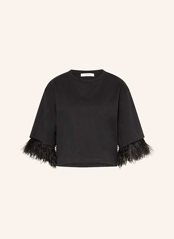 DOROTHEE SCHUMACHER Koszulka FEMININE FAVORITES z rękawem 3/4 CZARNY