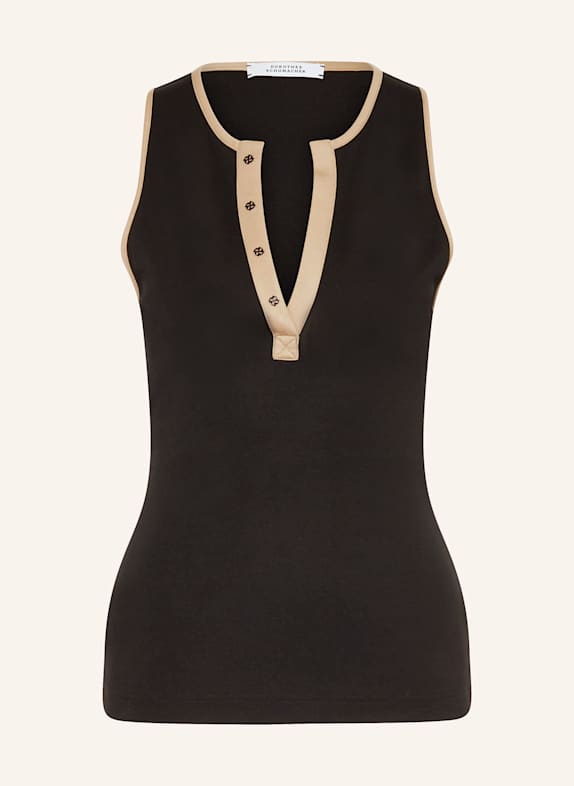 DOROTHEE SCHUMACHER Jerseytop EMOTIONAL ESSENCE SCHWARZ/ CAMEL
