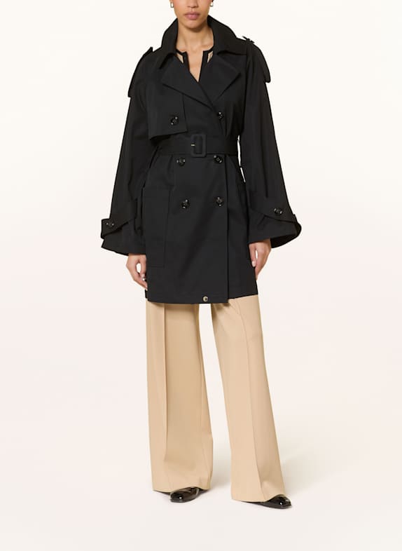DOROTHEE SCHUMACHER LUXURY LAYER trench coat BLACK