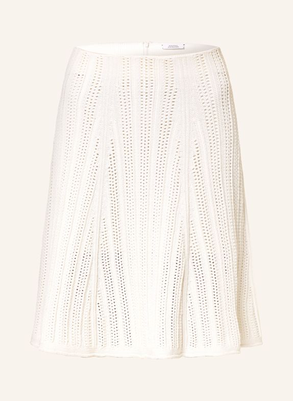 DOROTHEE SCHUMACHER Strickrock PRECISE POINTELLE ECRU