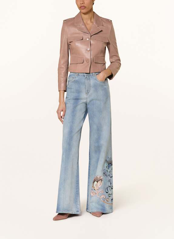 DOROTHEE SCHUMACHER Lederjacke SLEEK STATEMENT BRAUN