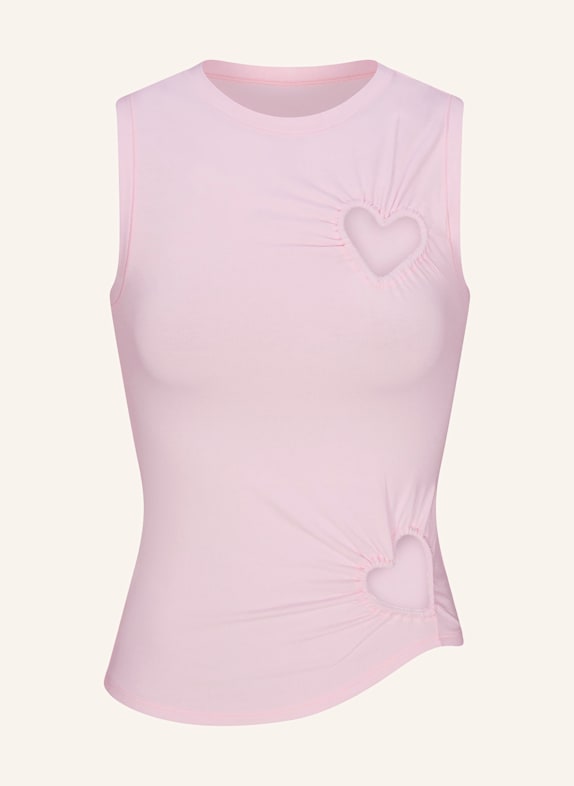 SKIMS COTTON JERSEY lounge top CHERRY BLOSSOM