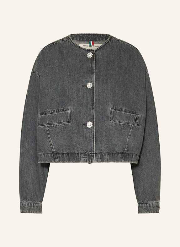 RIANI Jeansjacke mit Schmucksteinen DUNKELGRAU