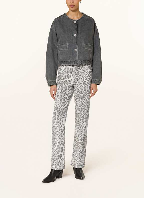 RIANI Jeansjacke mit Schmucksteinen DUNKELGRAU