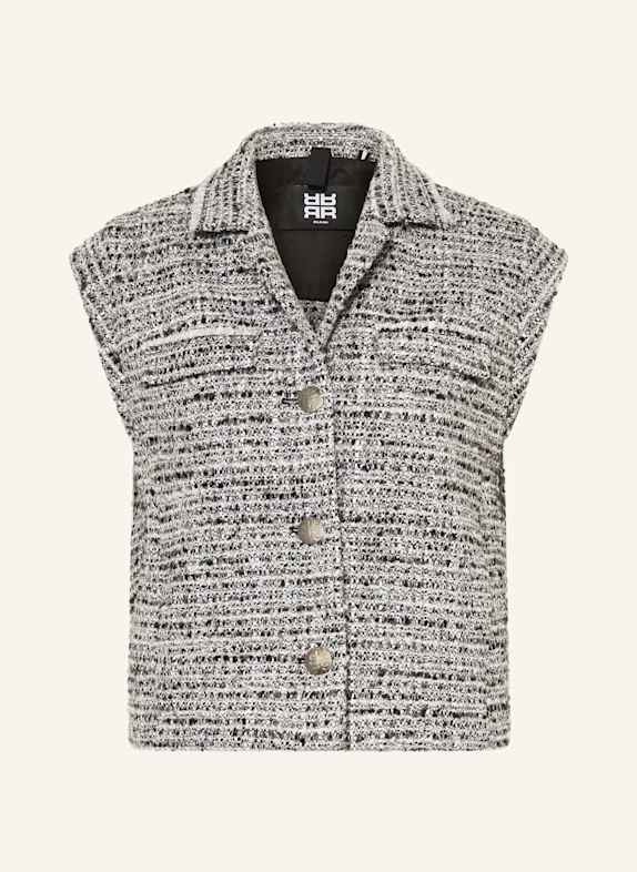 RIANI Bouclé-Weste mit Glitzergarn SCHWARZ/ GRAU/ SILBER