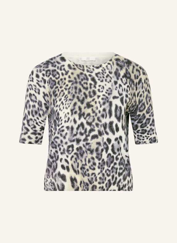 RIANI Strickshirt aus Merinowolle DUNKELGRAU / BEIGE / GRAU