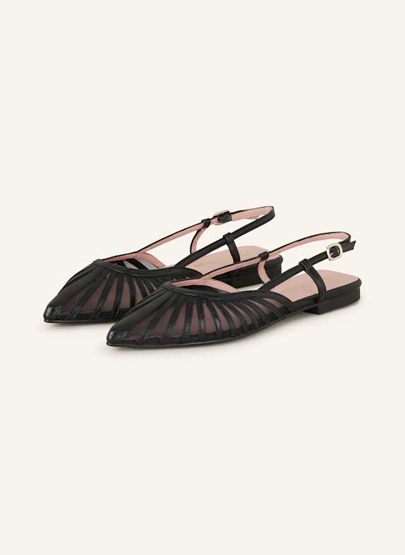 Pretty Ballerinas Slingballerinas RED NEGRO COTON SCHWARZ