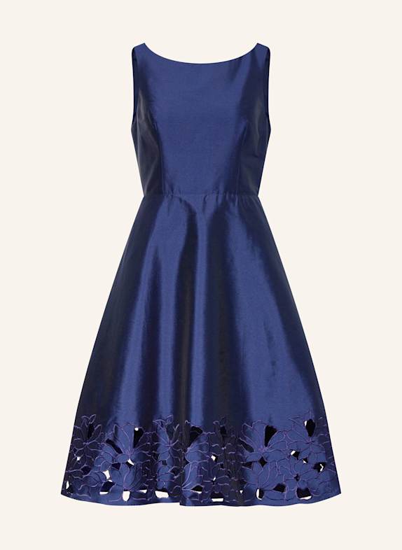 ADRIANNA PAPELL Kleid mit Lochspitze DUNKELBLAU