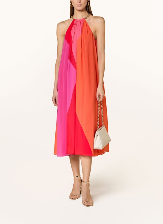 ADRIANNA PAPELL Kleid ROSA/ ROT/ ORANGE