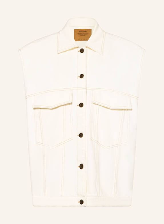American Vintage Jeansweste WEISS